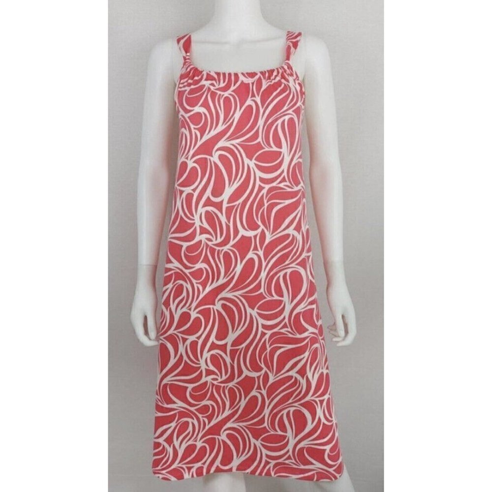 Boden Womens A Line Dress UK‎ 8 US 4 Modal Cotton Blend Coral White Pockets Tie